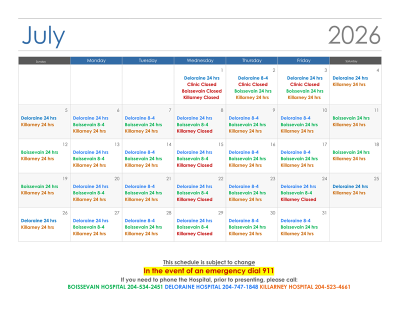 Deloraine_On_Call_Schedule_July_2026