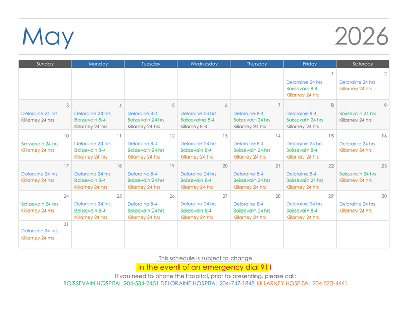 Deloraine_On_Call_Schedule_May_2026